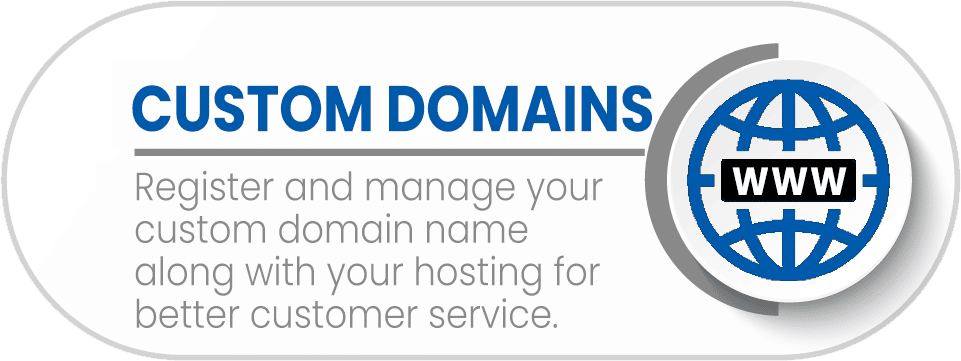 Buy and Register your own custom domain name. Use your custom domain name for emails and a website.